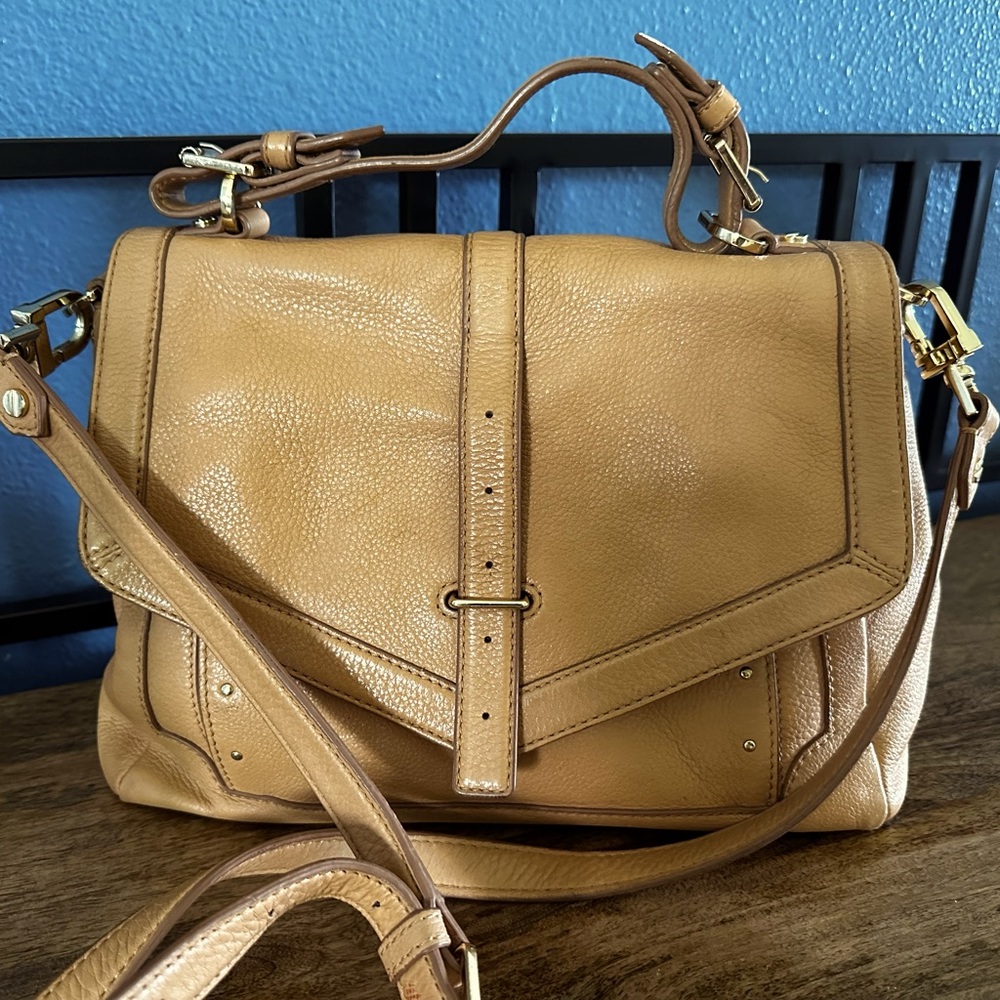 Tory Burch Leather Crossbody Satchel Handbag